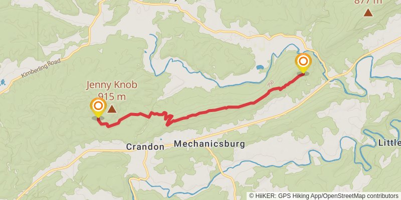 Appalachian Trail - Virginia stage 14 Map