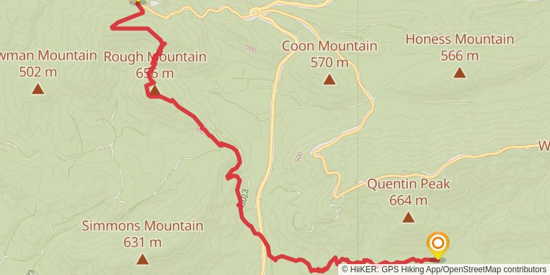 Ouachita National Recreation Trail stage 2 Map