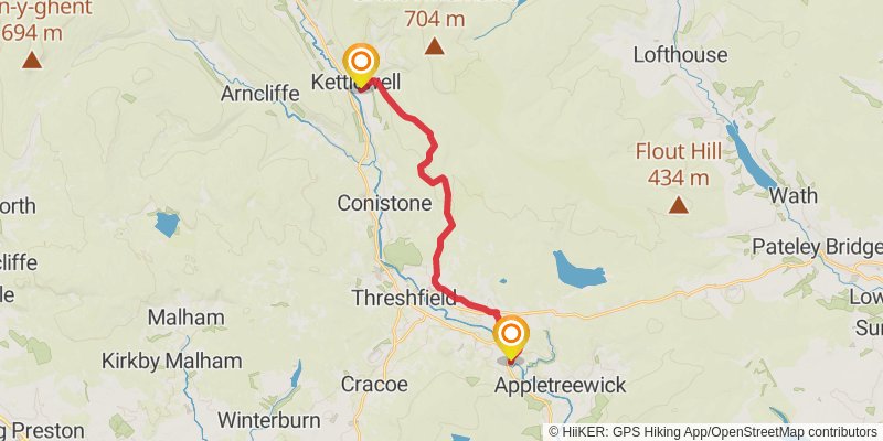 Lady Anne's Way stage 2 Map
