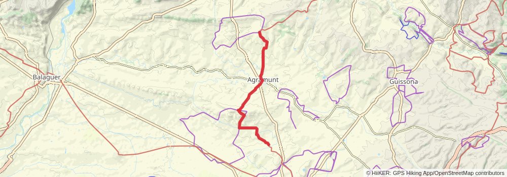 GR 3 Central Path of Catalonia stage 42 Map