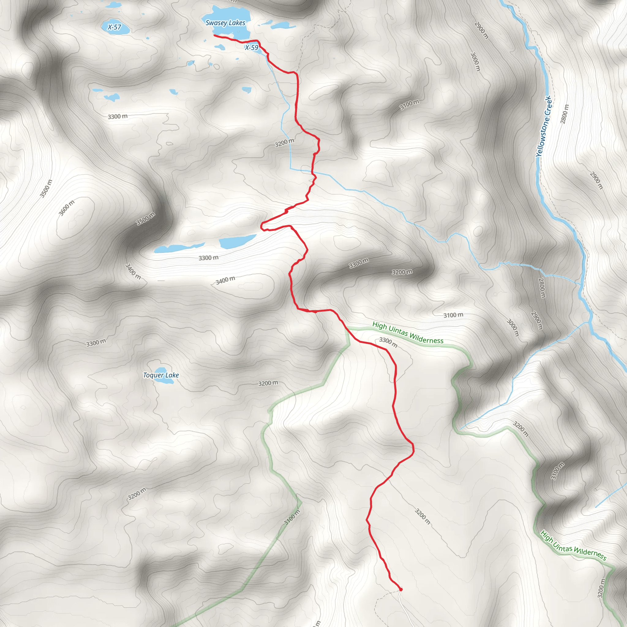 Swasey Lake via Center Park Trail mobile static map