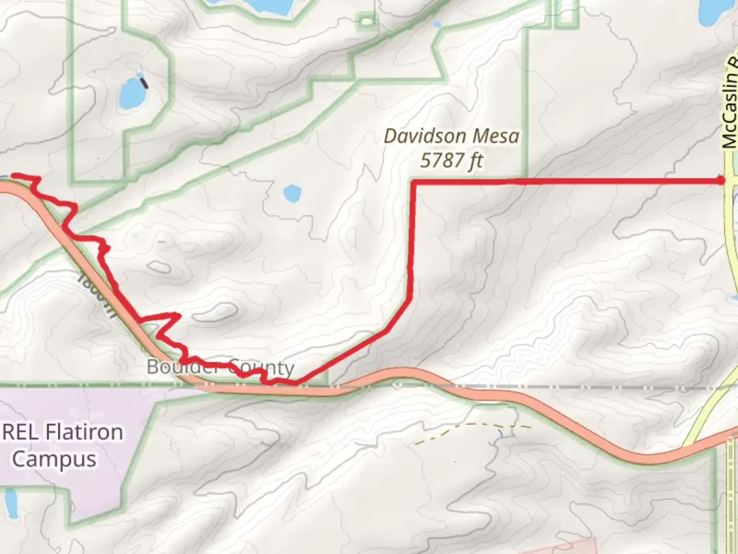 An image depicting the trail Coalton Trail and High Plains Trail and its surrounding area.
