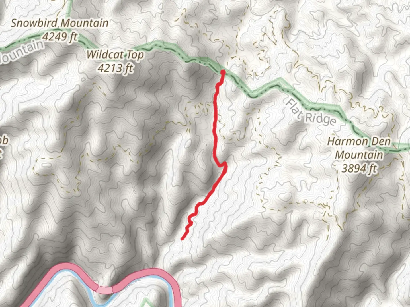 An image depicting the trail Groundhog Creek Trail and its surrounding area.