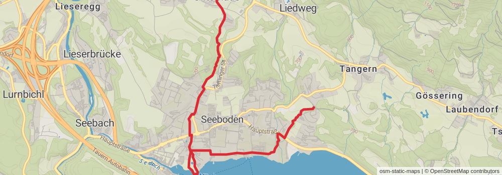 Alpe Adria Walk stage 12 Map