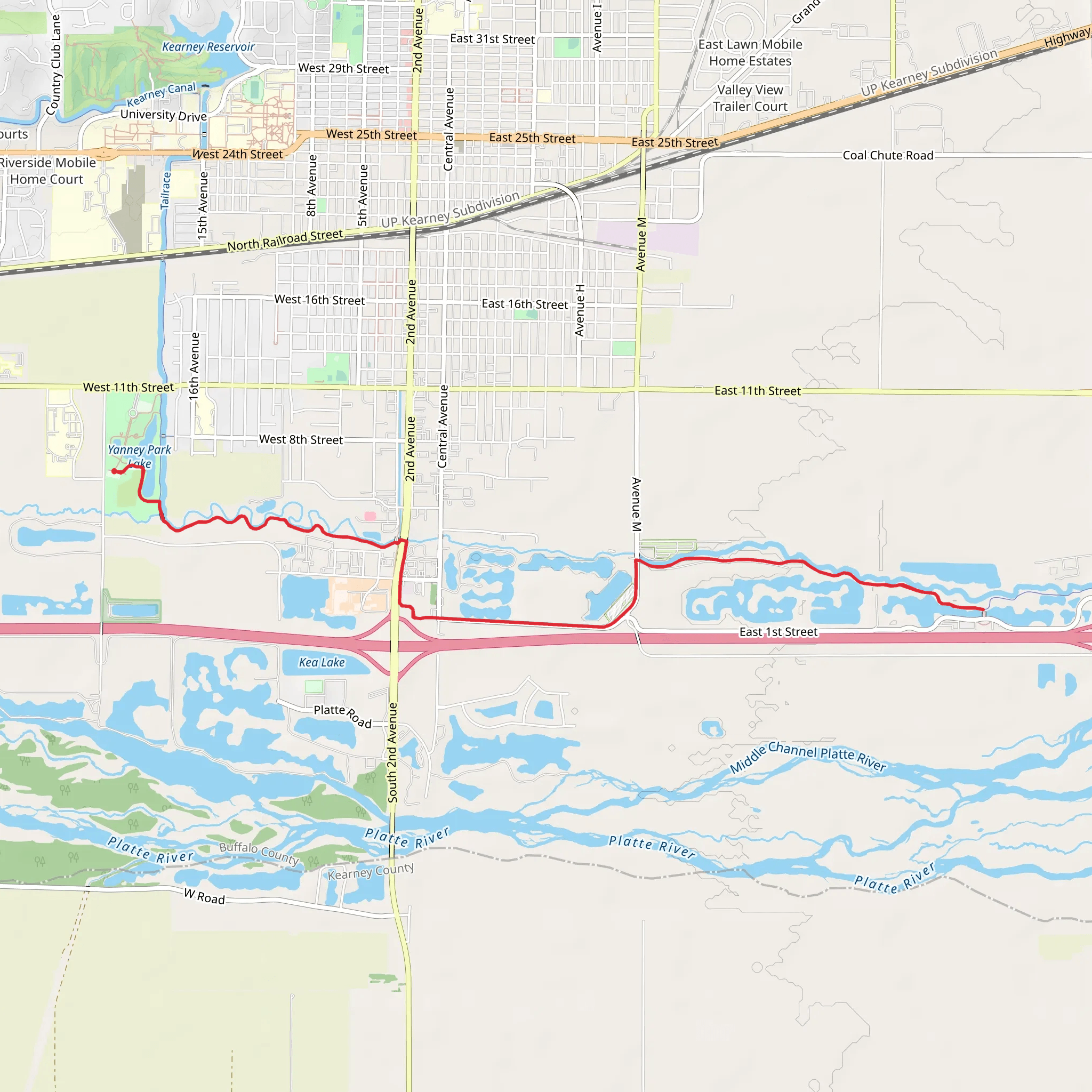 Betty's and Pioneer's Path Trail mobile static map
