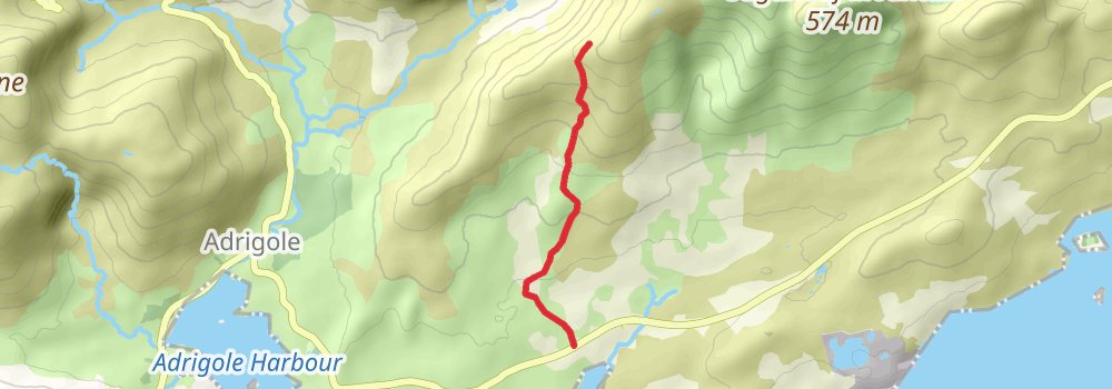 Beara Way 8-Day Moderate Tour (Hillwalk Tours) spur 1 Map