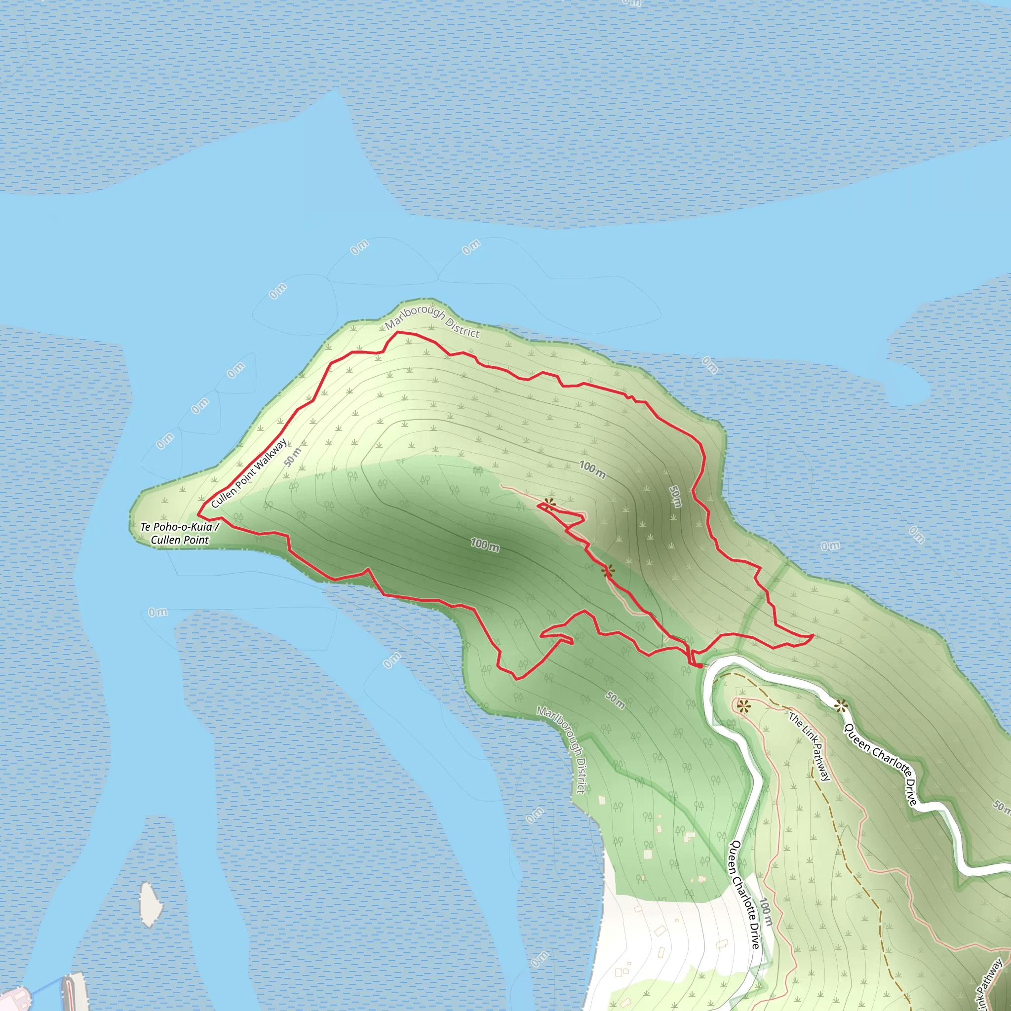Cullen Point Coastal Track mobile static map