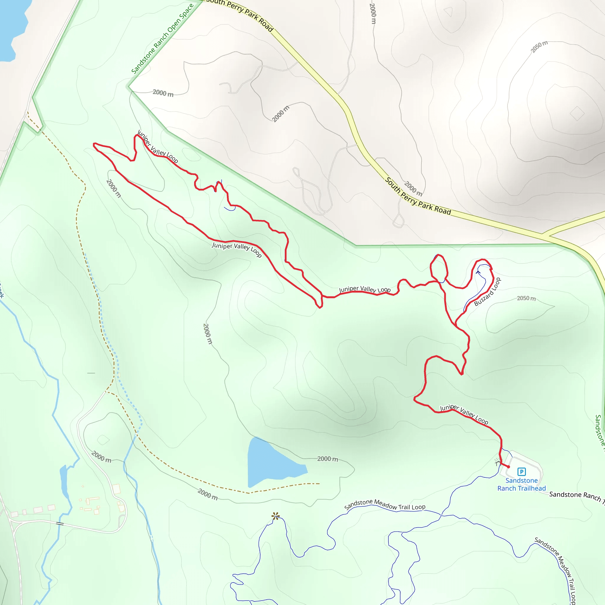 Juniper Valley Loop mobile static map