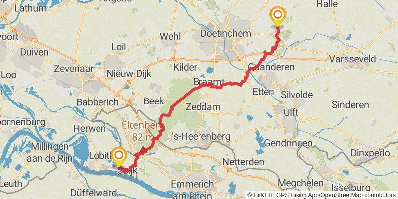 Pieterpad 2 stage 2 Map