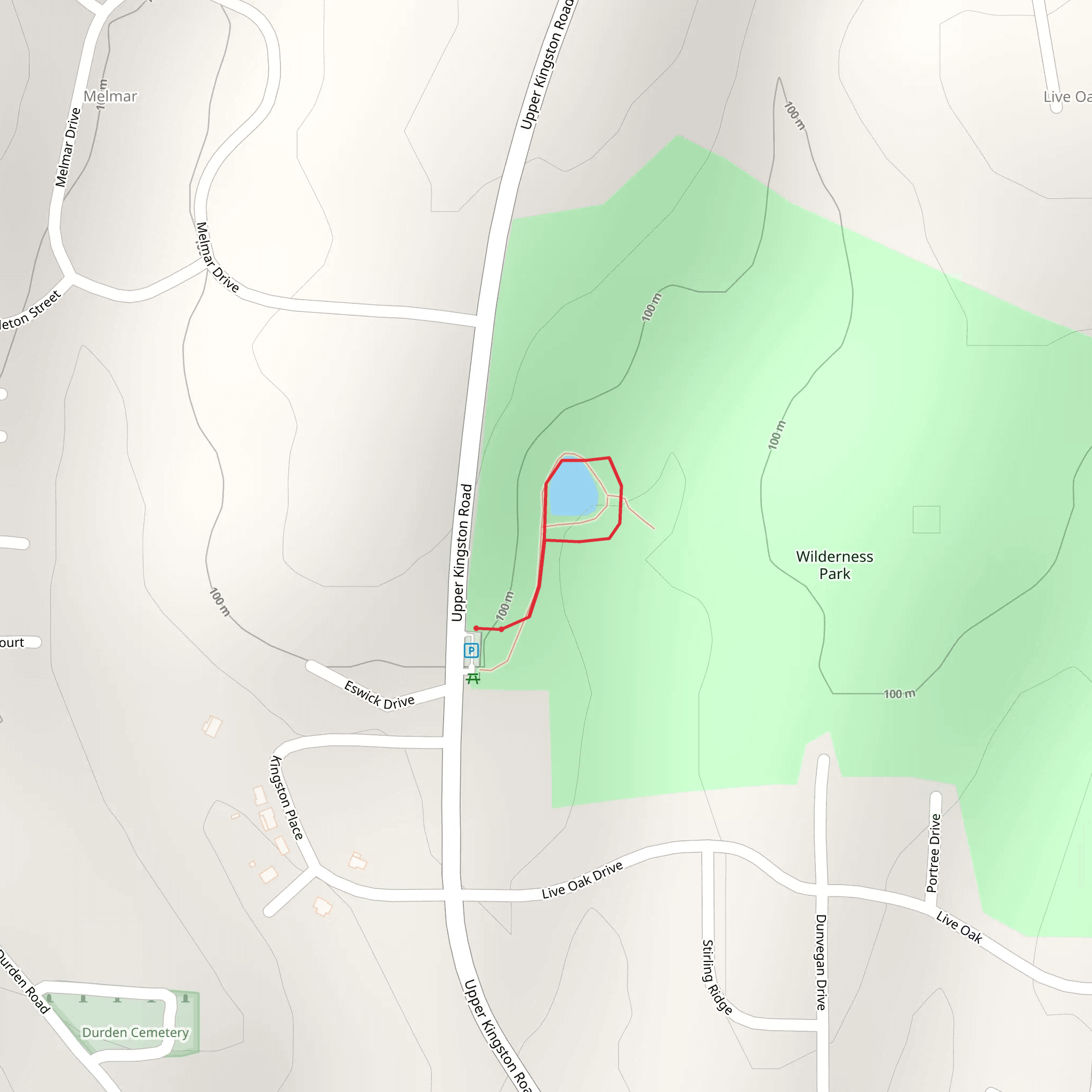 Upper Kingston Road Loop mobile static map