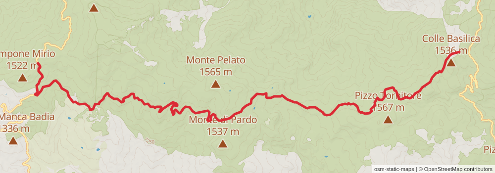 Sentiero Italia - Sicily Section stage 19 Map