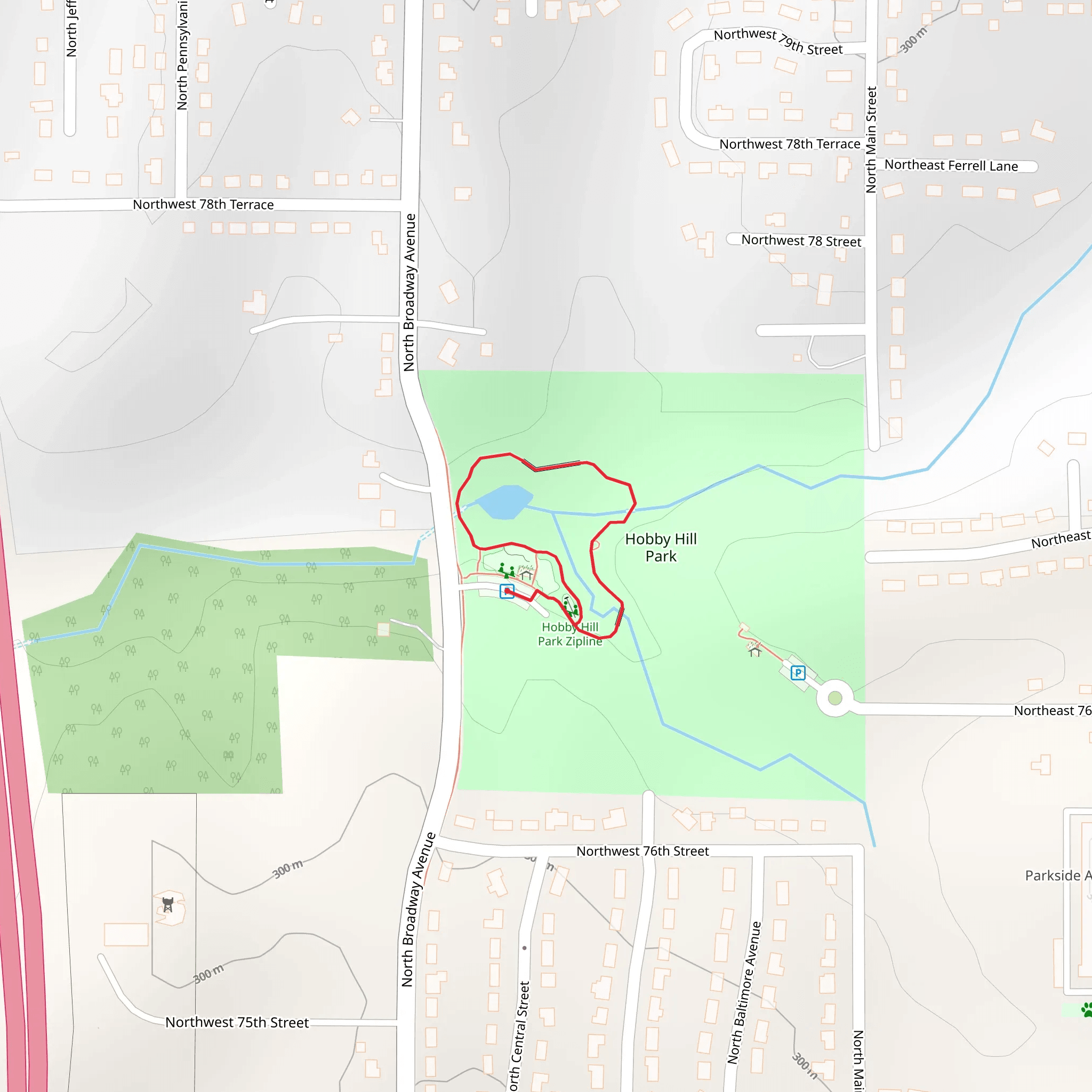 Hobby Hill Park Loop mobile static map