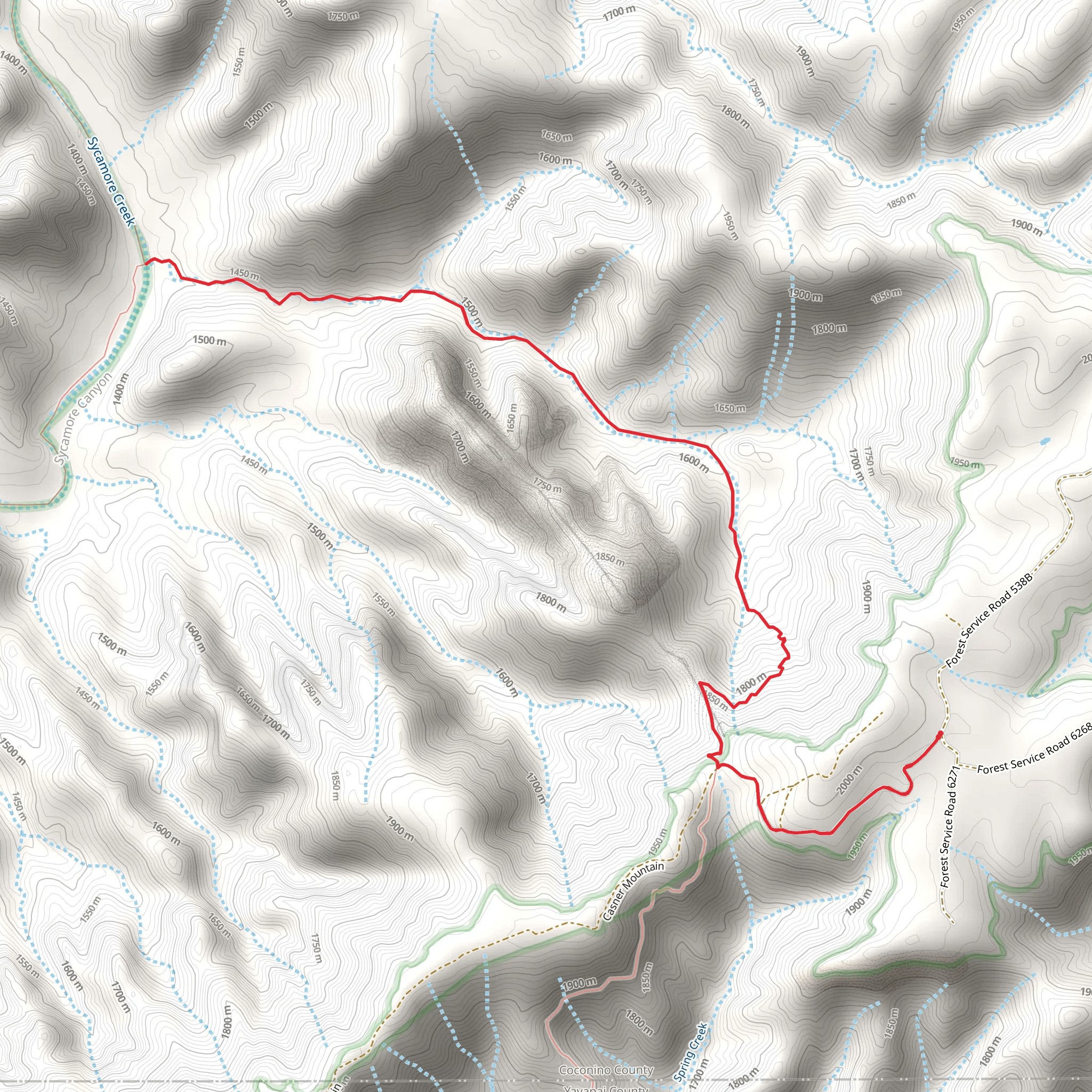 Taylor Cabin Trail mobile static map