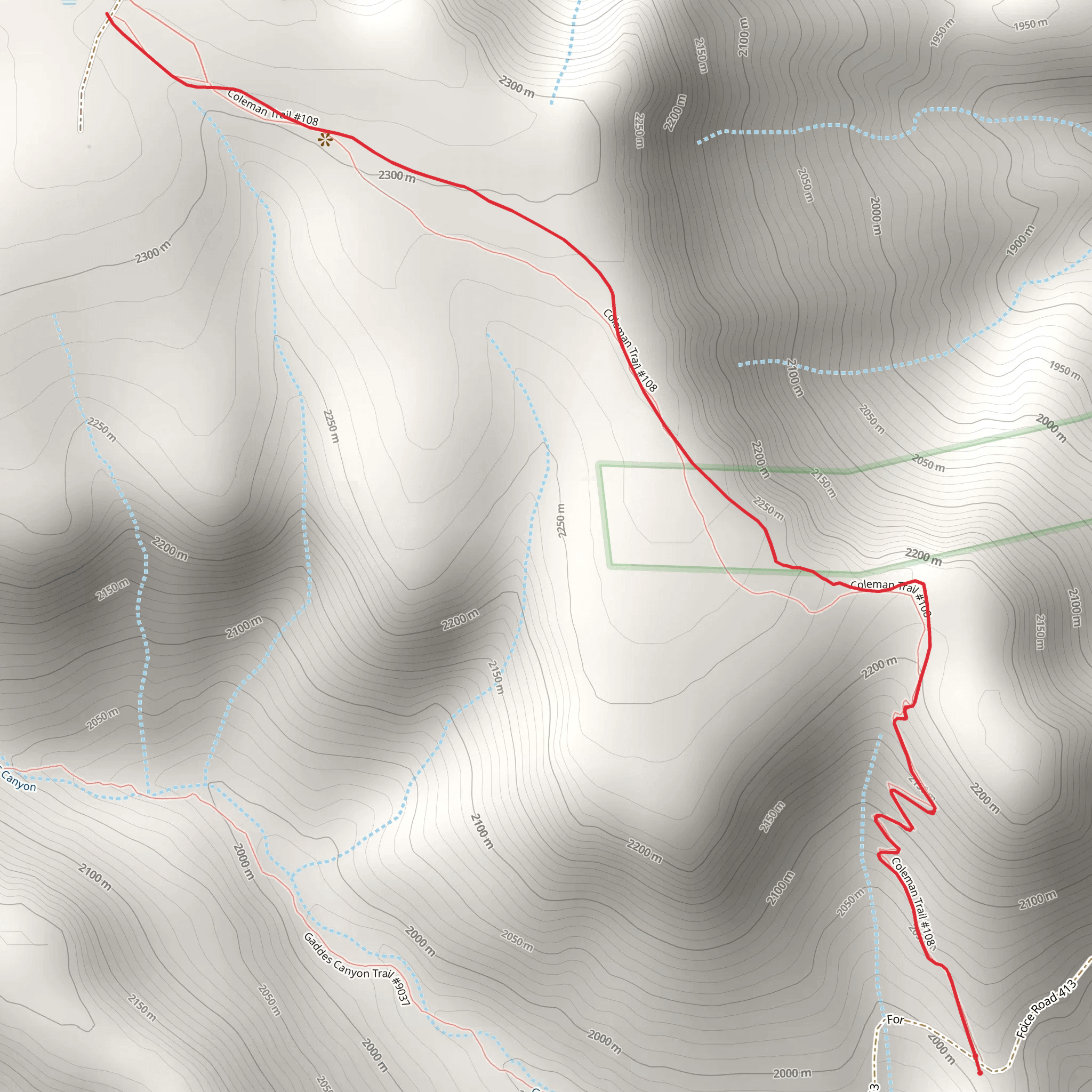 Coleman Trail mobile static map