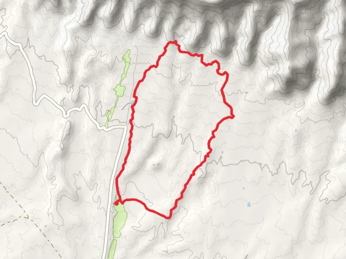 An image depicting the trail Prime Cut Trail and Chutes - Ladders Loop Trail and its surrounding area.