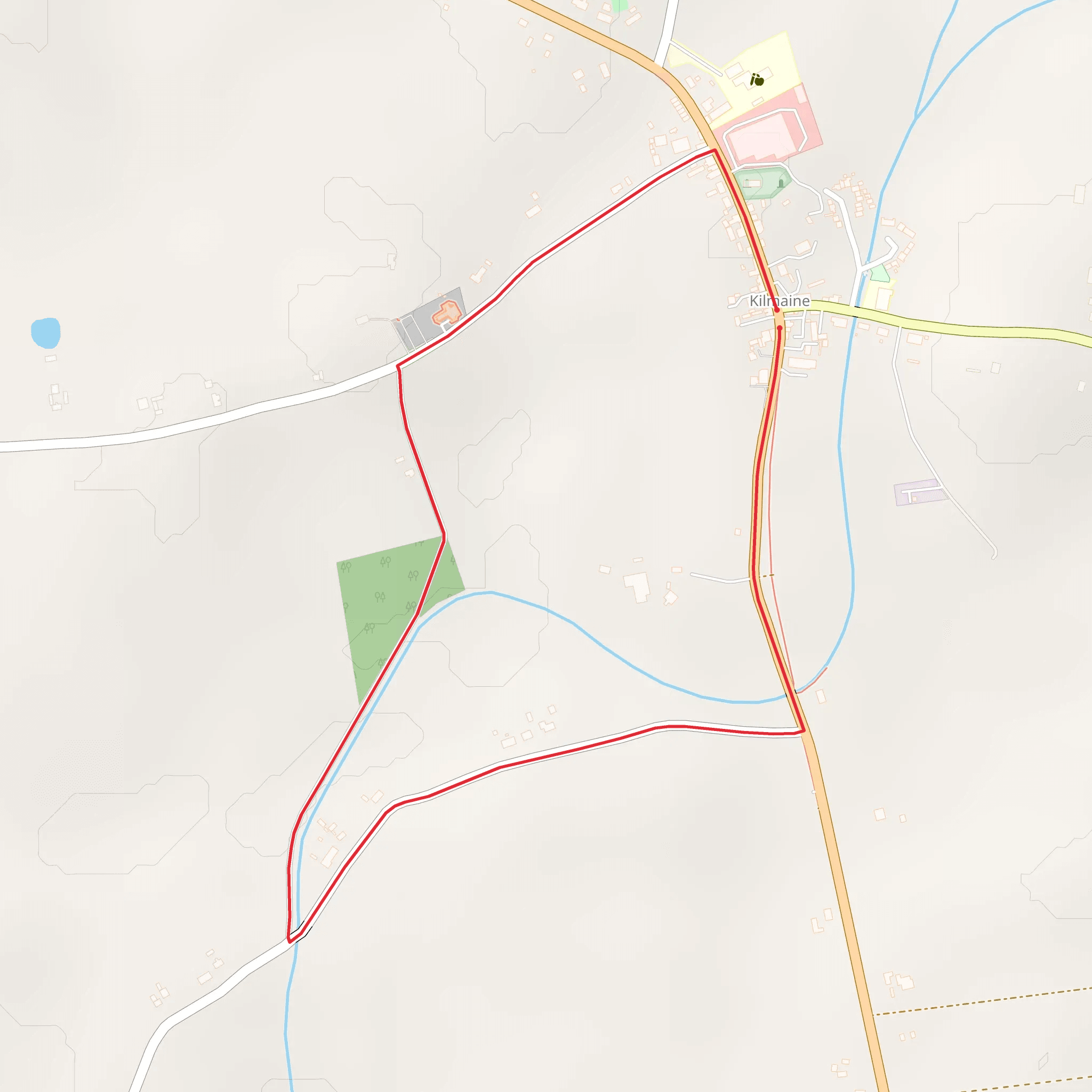Kilmaine - Church Walk mobile static map