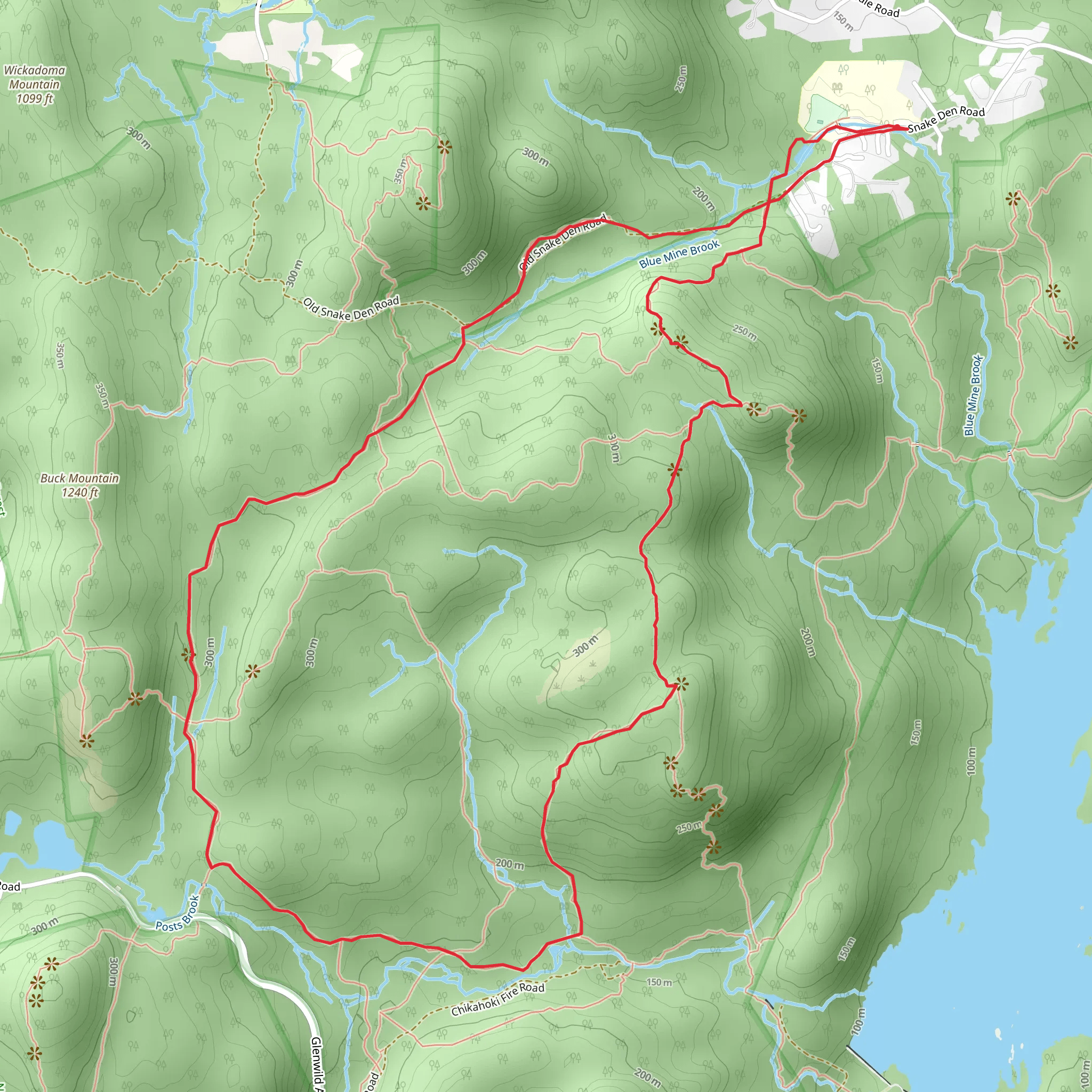 Hewitt - Butler and Otterhole Loop Trail mobile static map