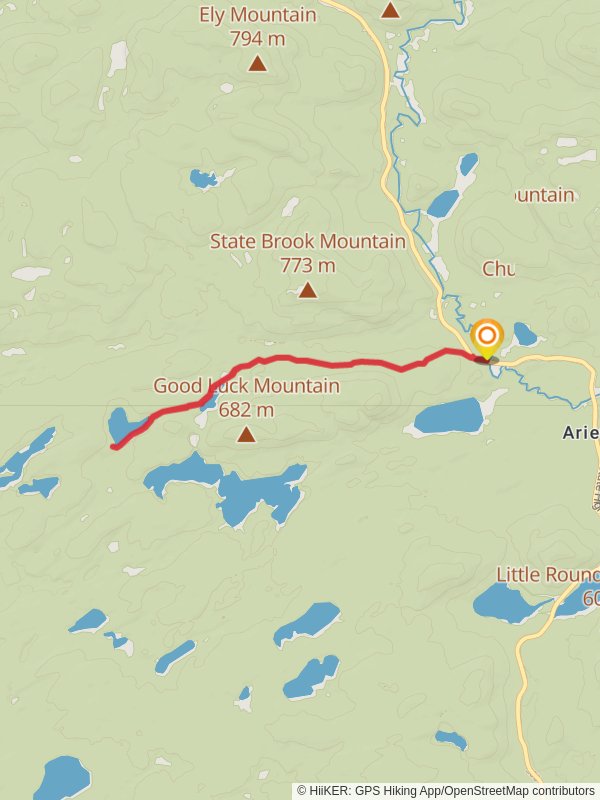 Dexter Lake Trail mobile static map