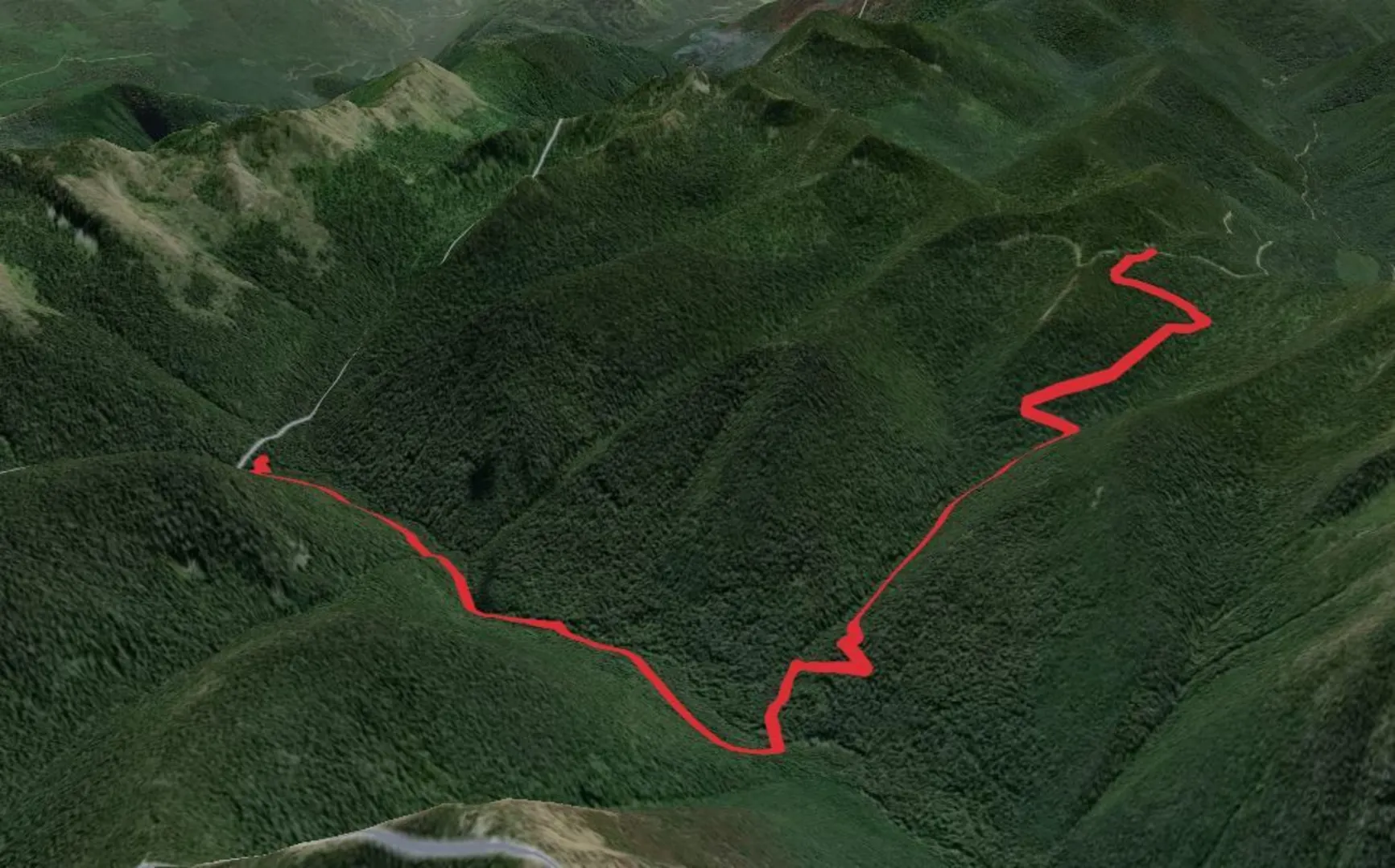 An image depicting the trail Salmo Divide Trail and its surrounding area.