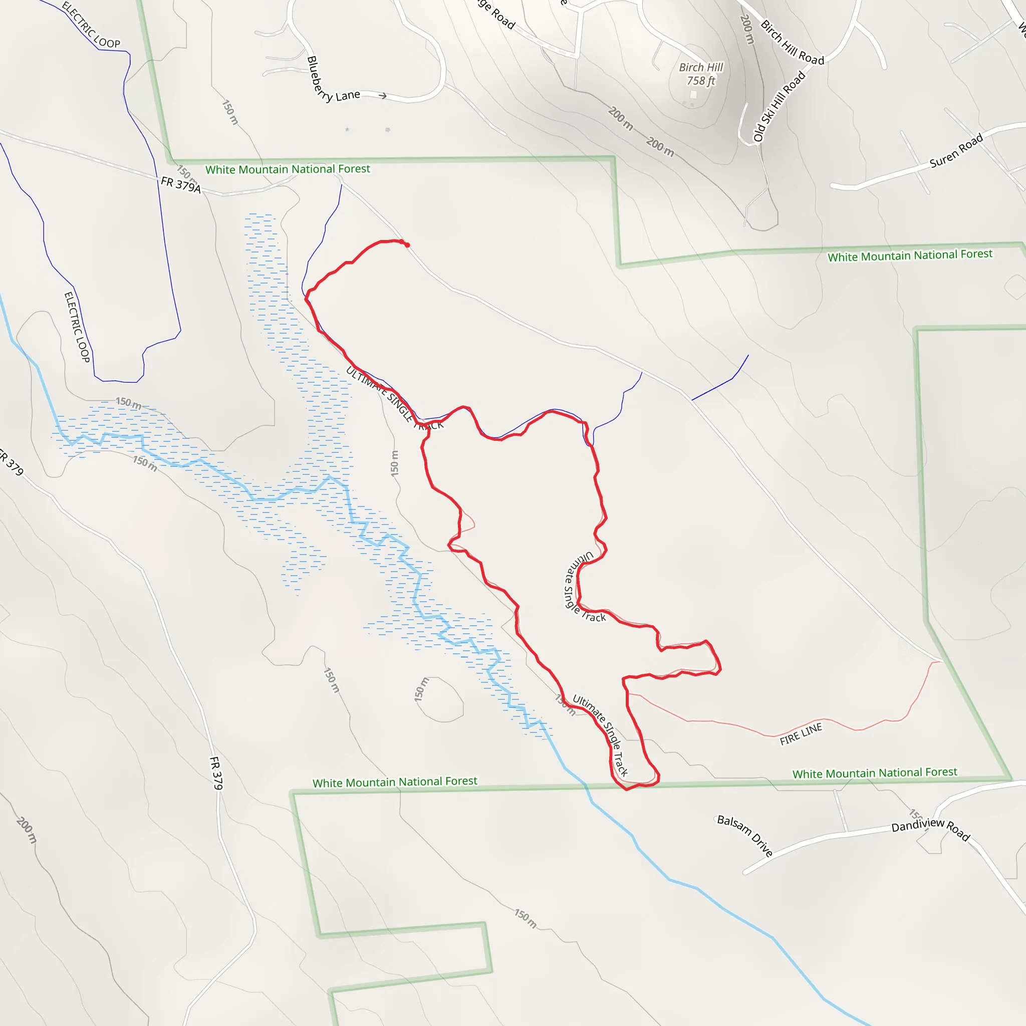Ultimate Singletrack Trail mobile static map