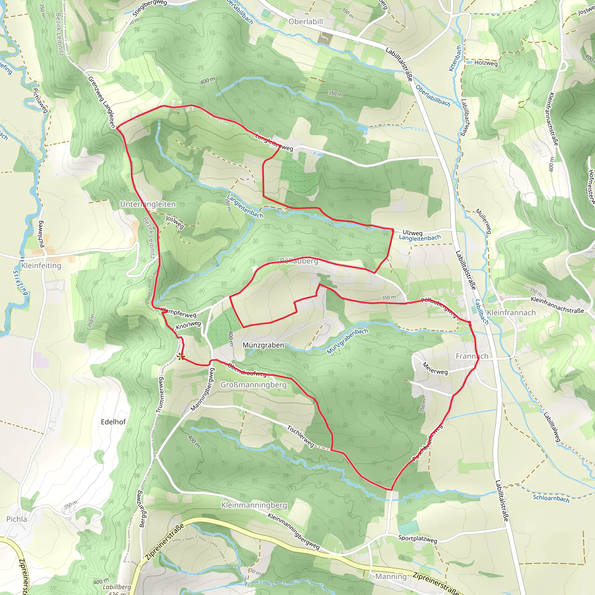 Kapellenweg Frannach mobile static map