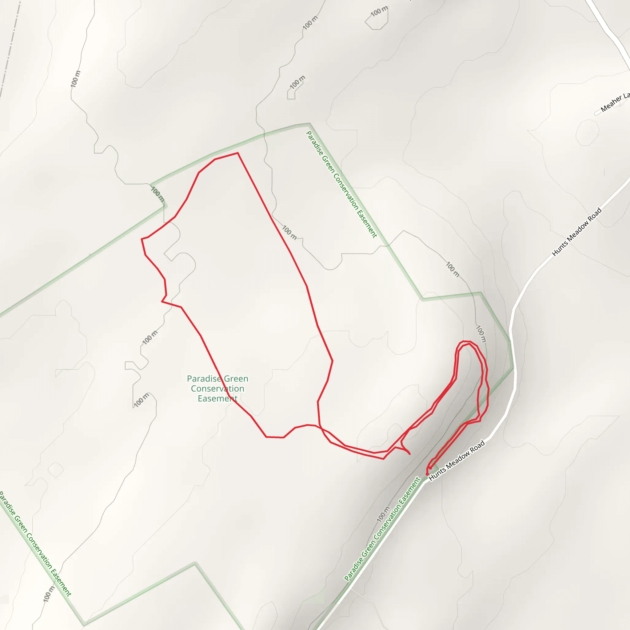 Hunts Meadow Road Loop mobile static map