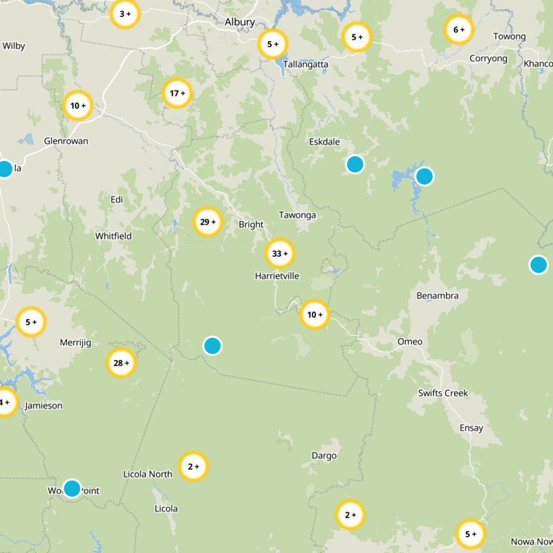 Harrietville Static Map