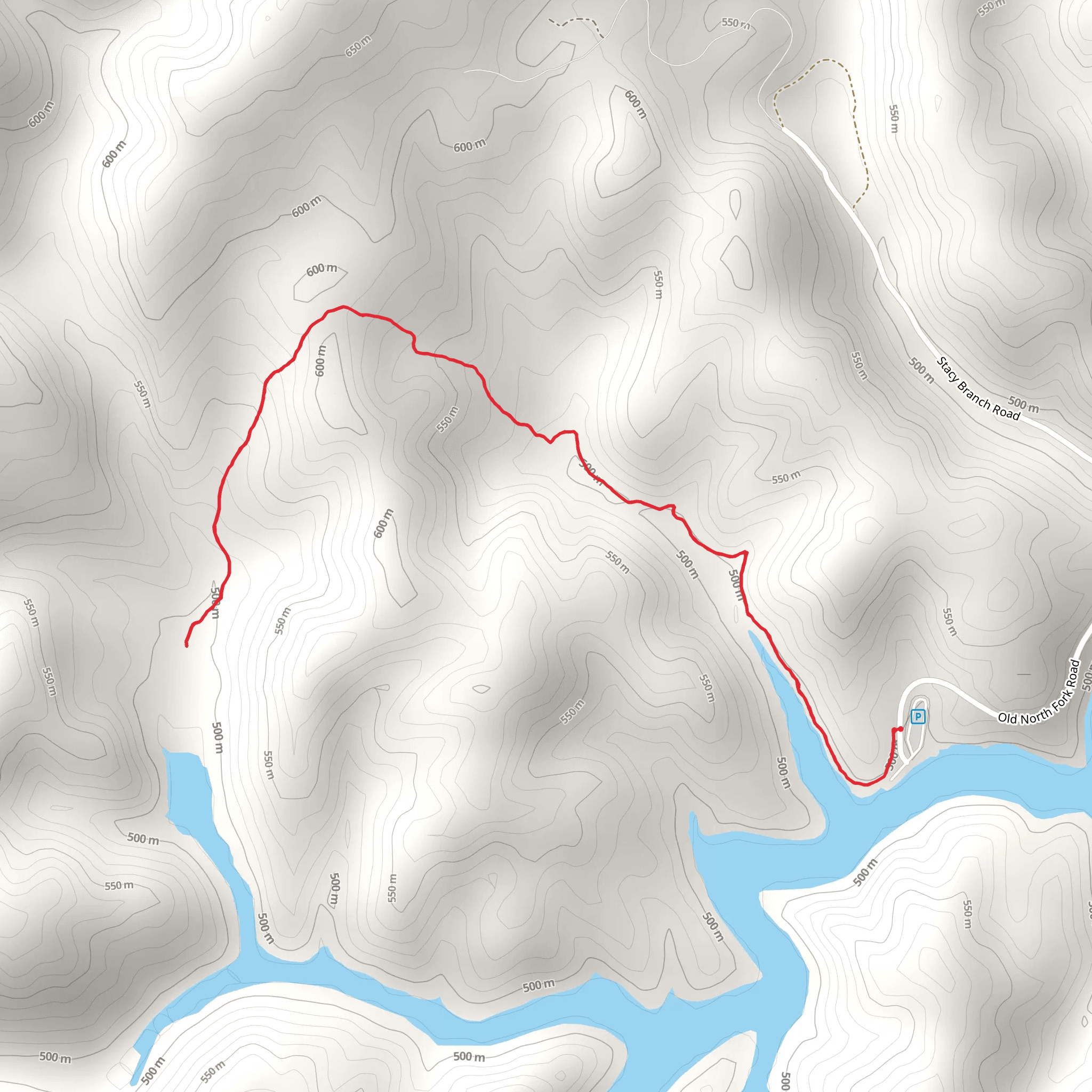 Laurel Fork Trail mobile static map