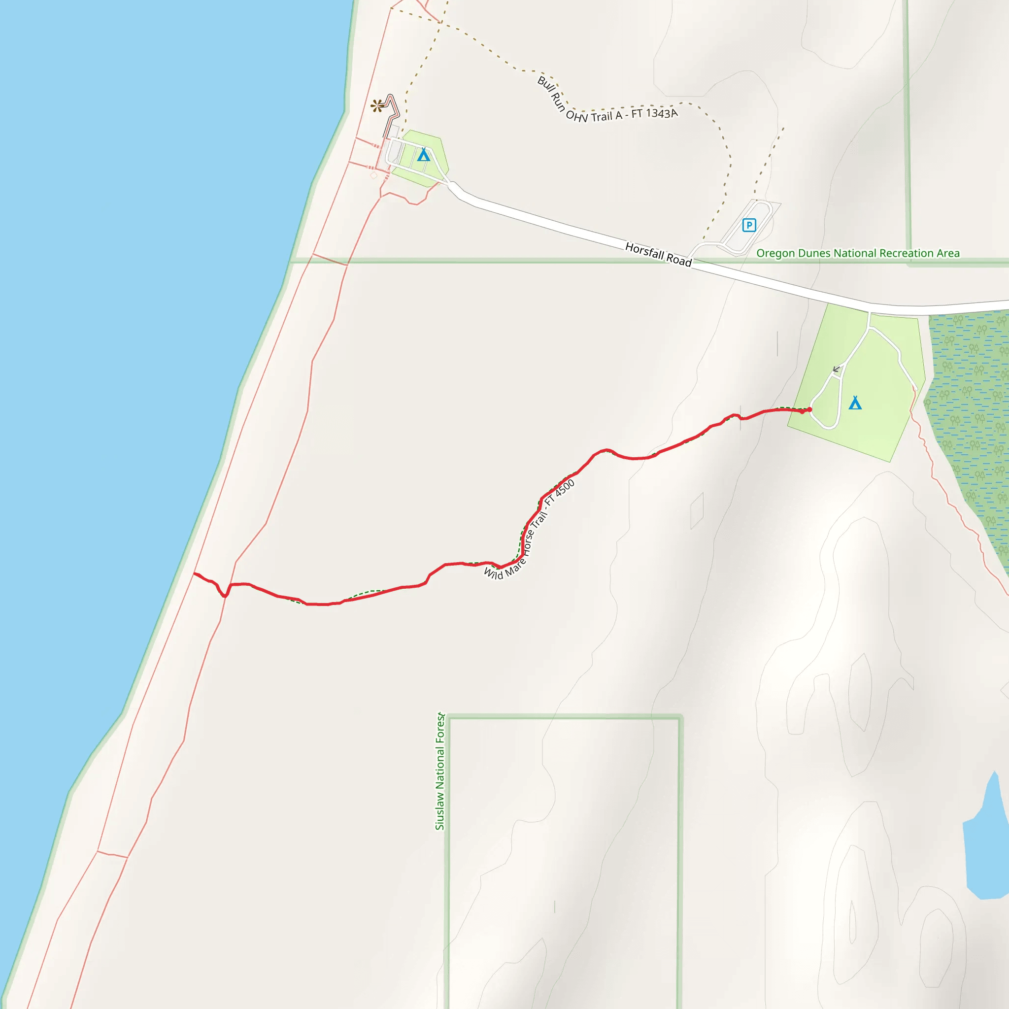 Wildmare Trail mobile static map