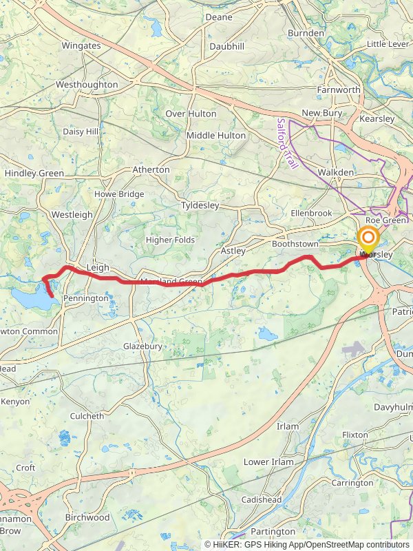 Worsley Canal Walk Salford England