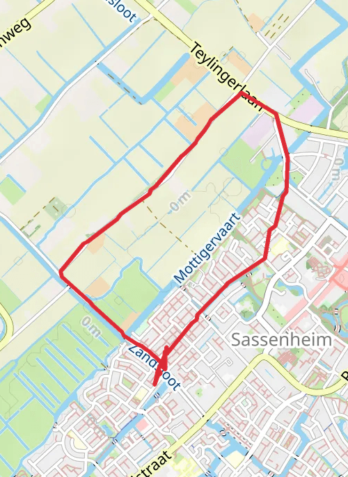 Teylingen Wandelen mobile static map