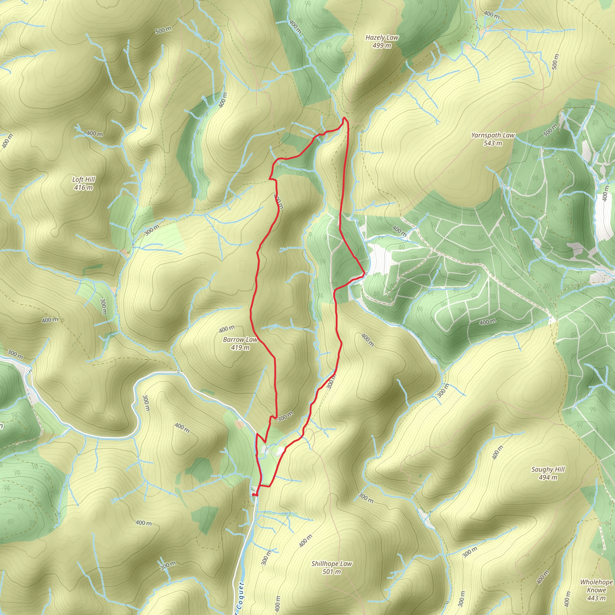 Barrowburn Family Walk mobile static map