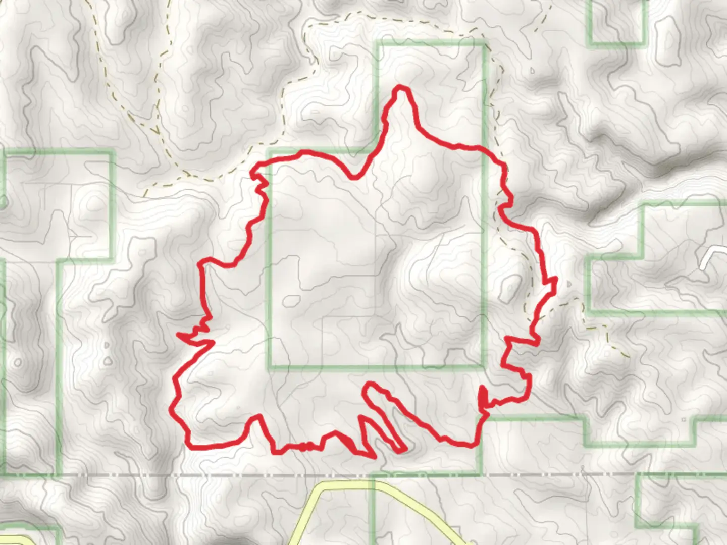 An image depicting the trail Finding Nemo Loop and its surrounding area.