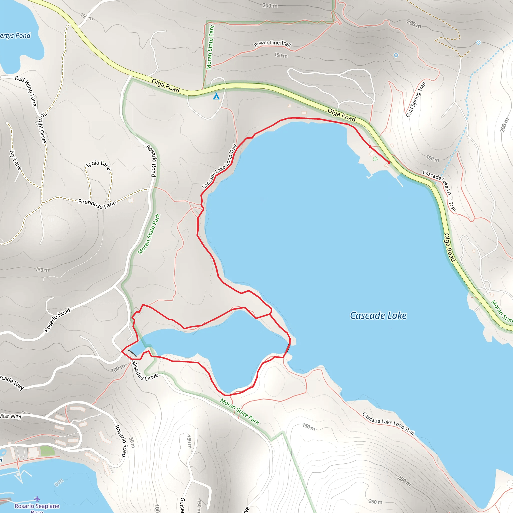 Cascade Lake Loop - West mobile static map