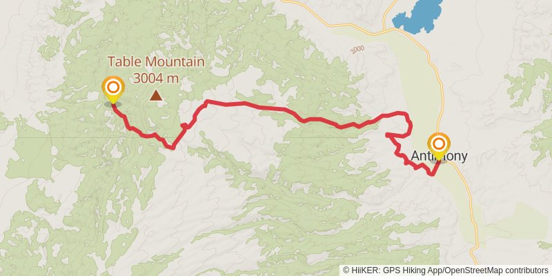 American Discovery Trail - Utah stage 38 Map