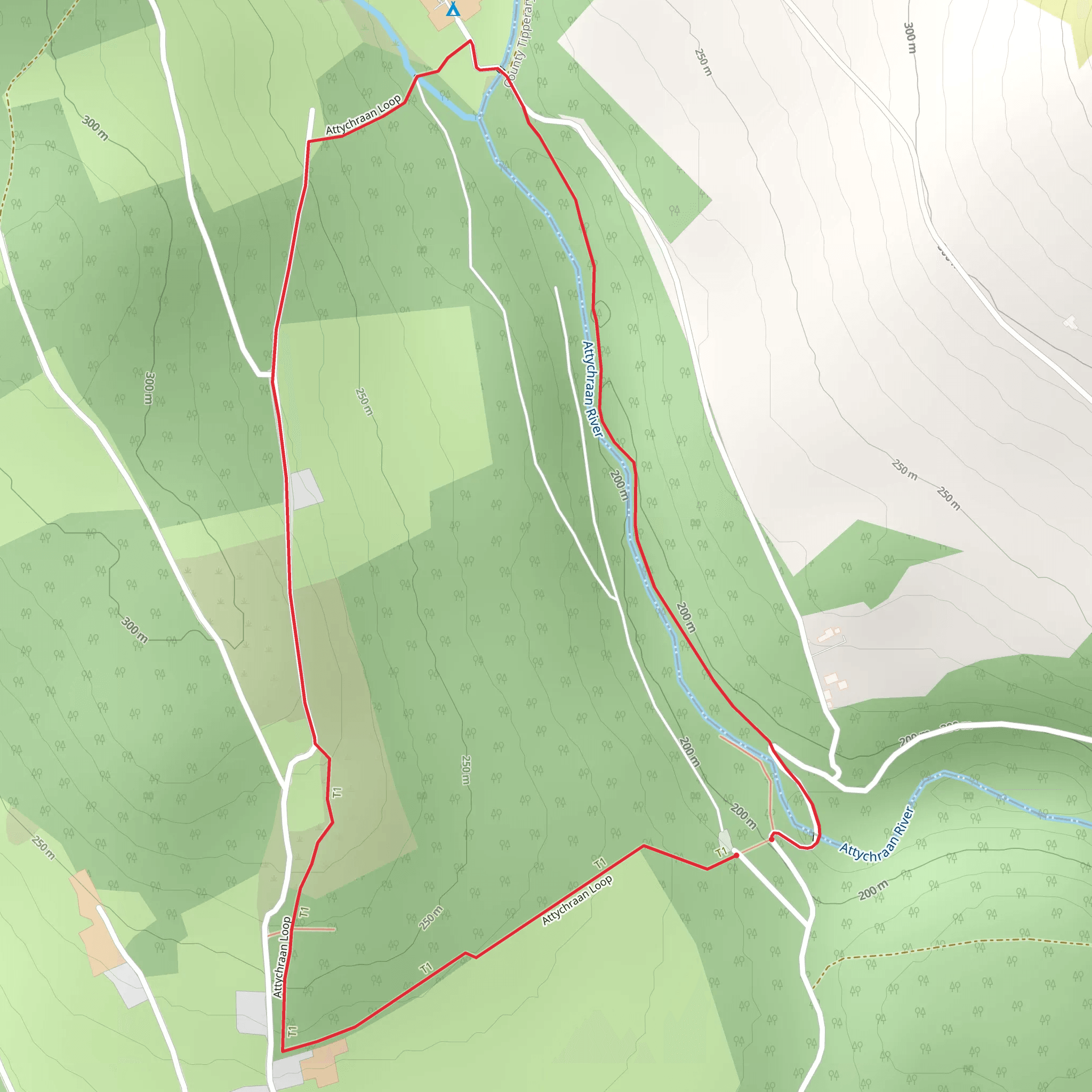 Ballyhoura - Attychraan Loop mobile static map