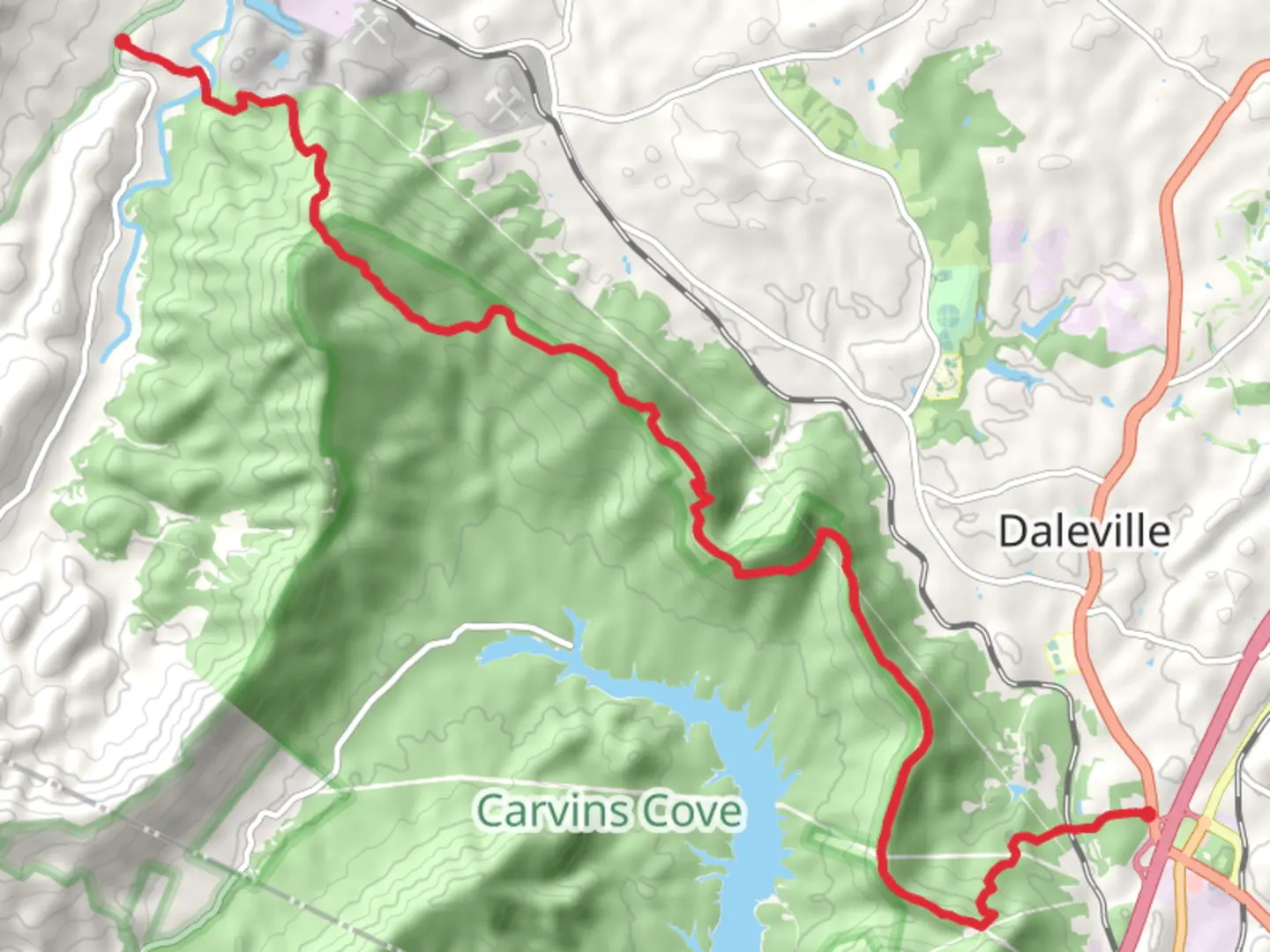 An image depicting the trail Appalachian and Andy Layne Trail and its surrounding area.