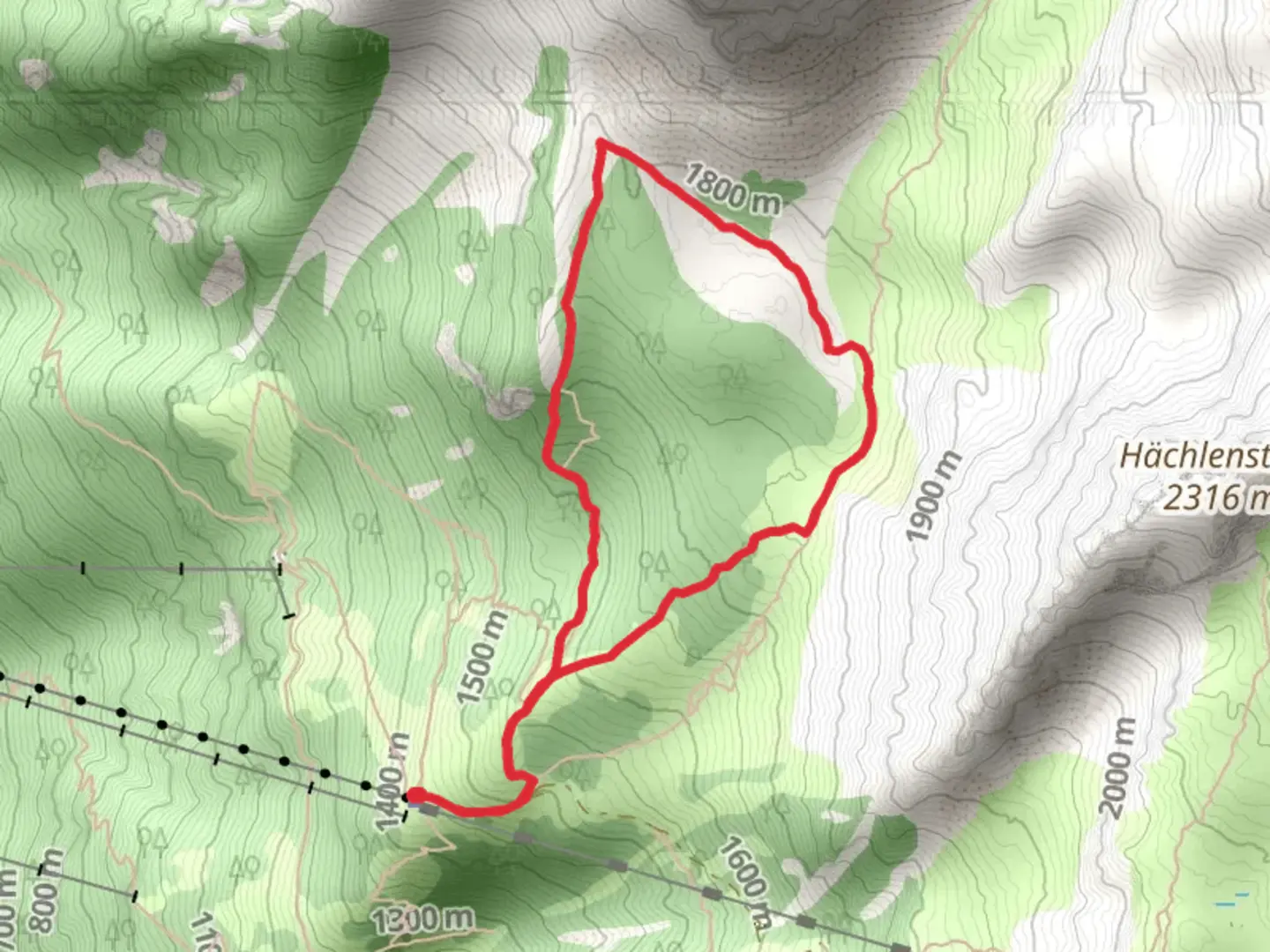An image depicting the trail Holzflue-Rundweg and its surrounding area.