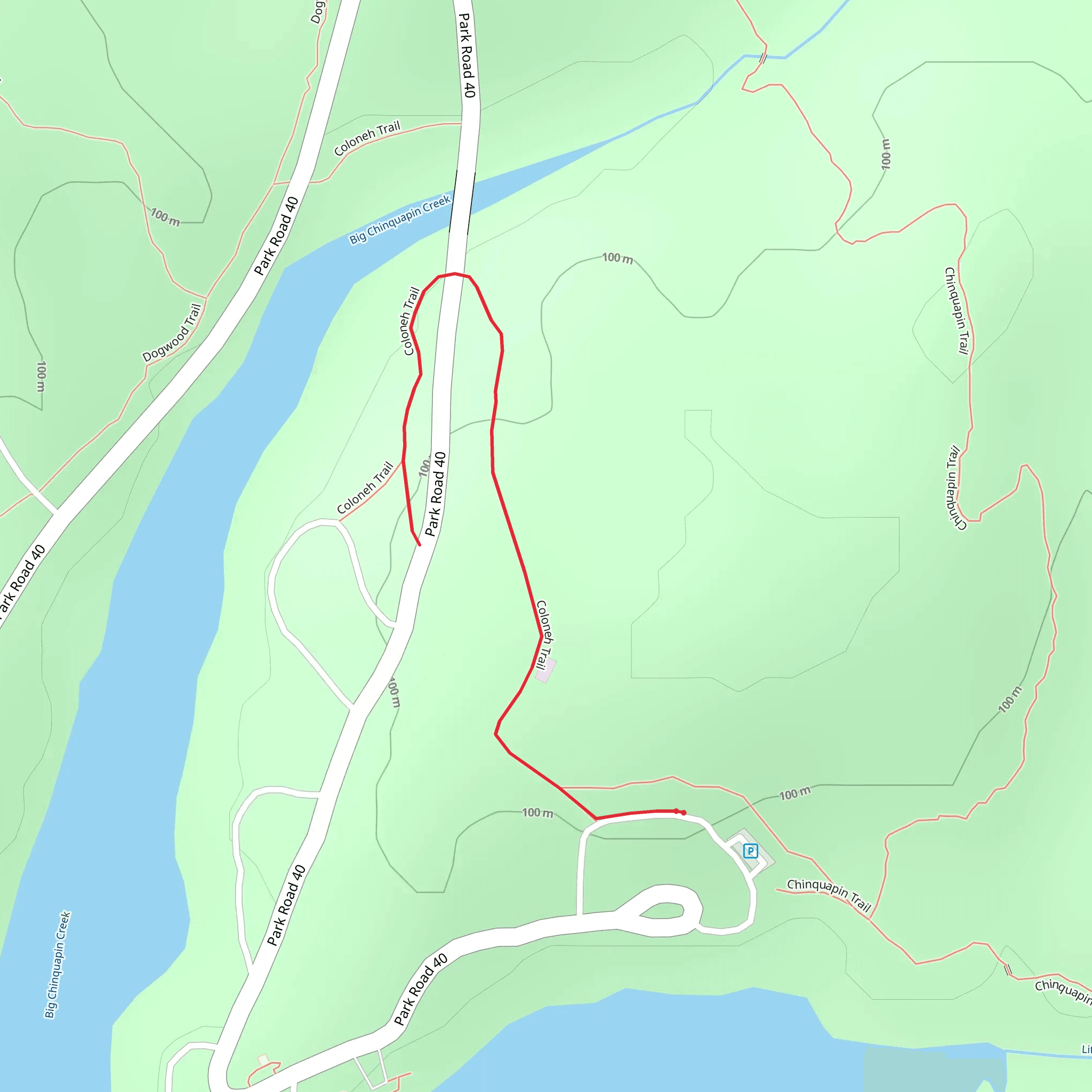 Coloneh Trail mobile static map