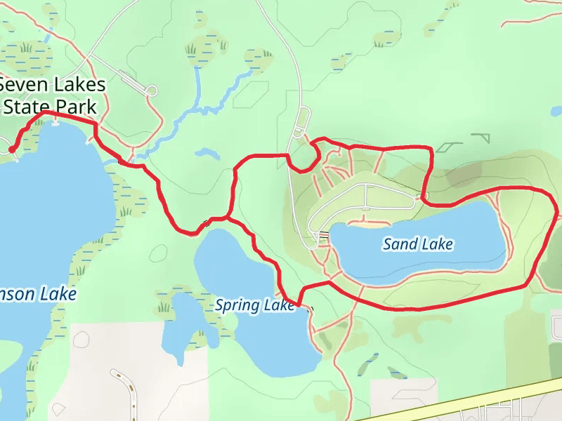 Sand Lake Loop via DIckinson Trail