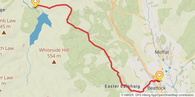 Southern Upland Way stage 10 Map