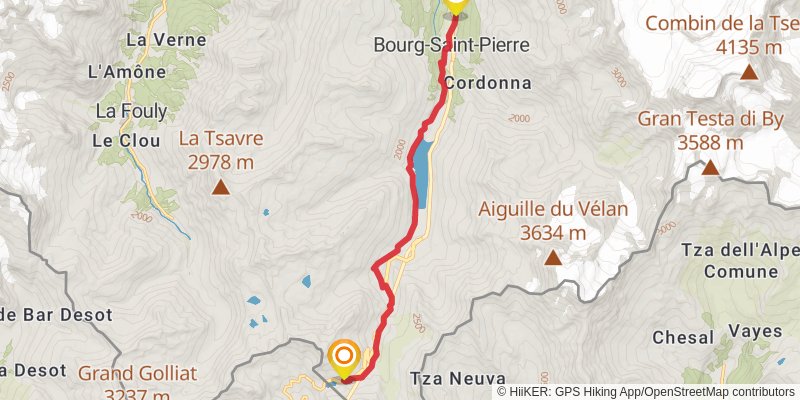 Alpenpässe-Weg stage 24 Map