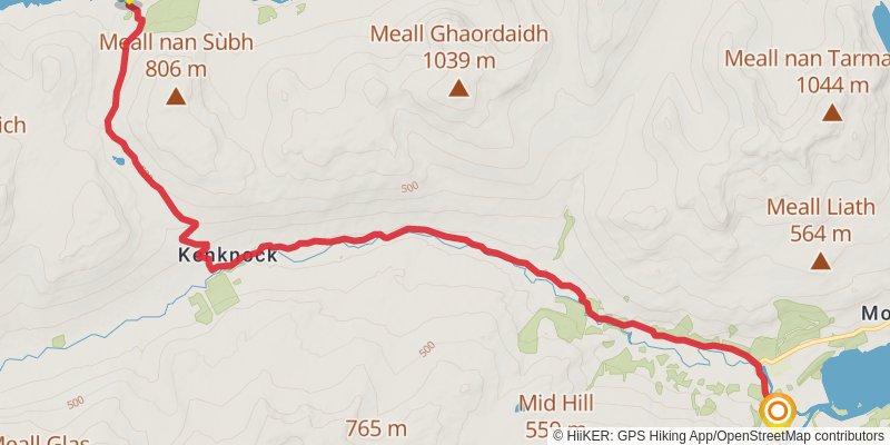 St Columba's Way stage 10 Map