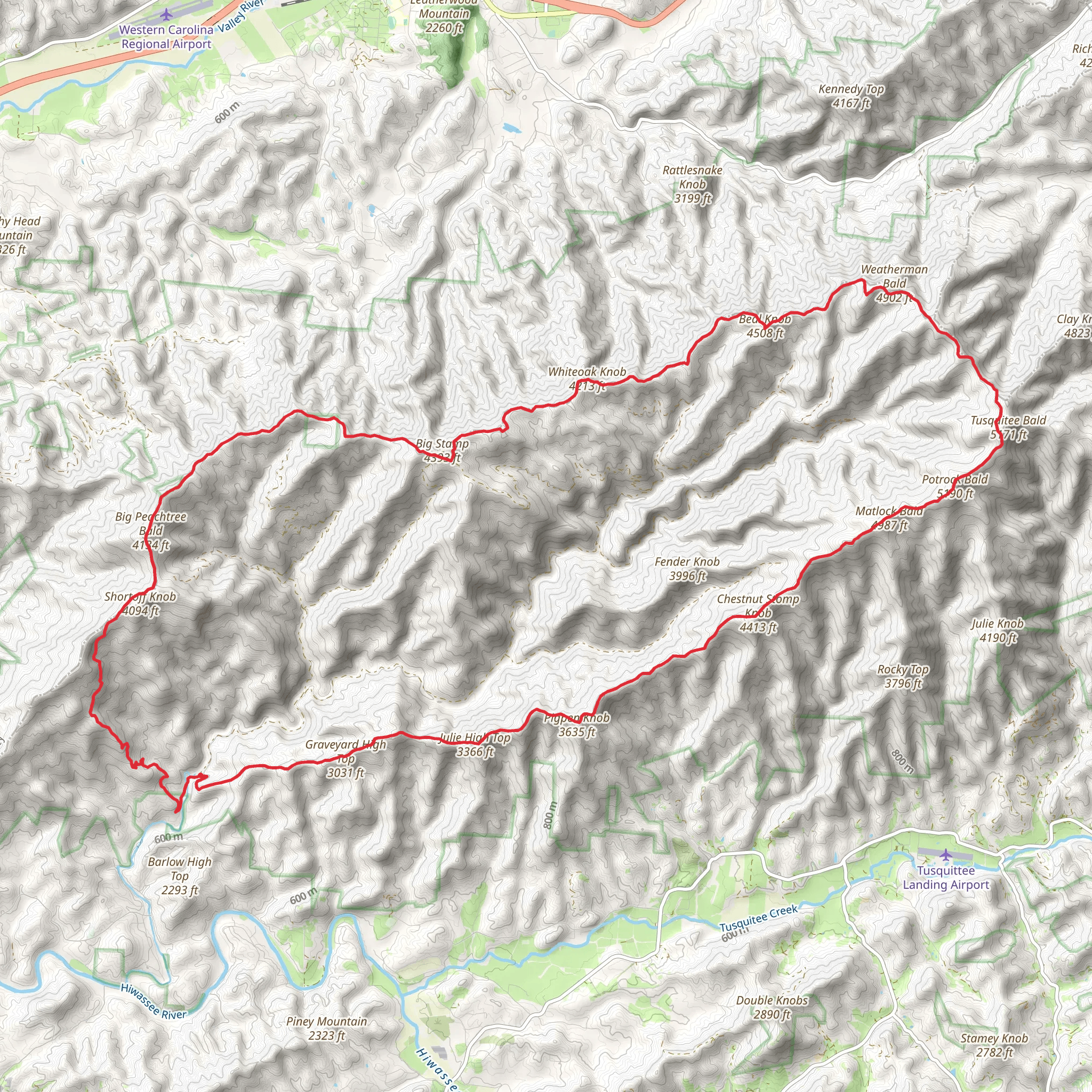 Rim Trail mobile static map