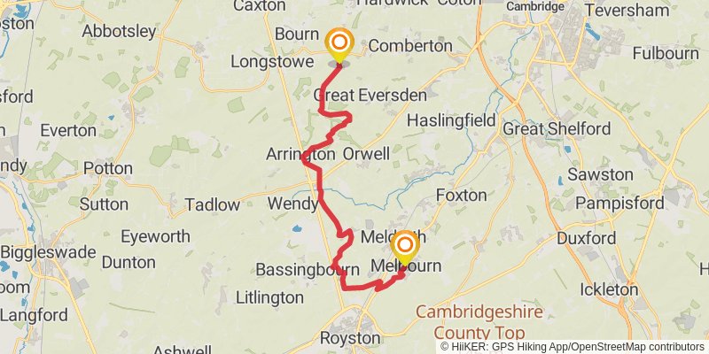 Harcamlow Way stage 7 Map
