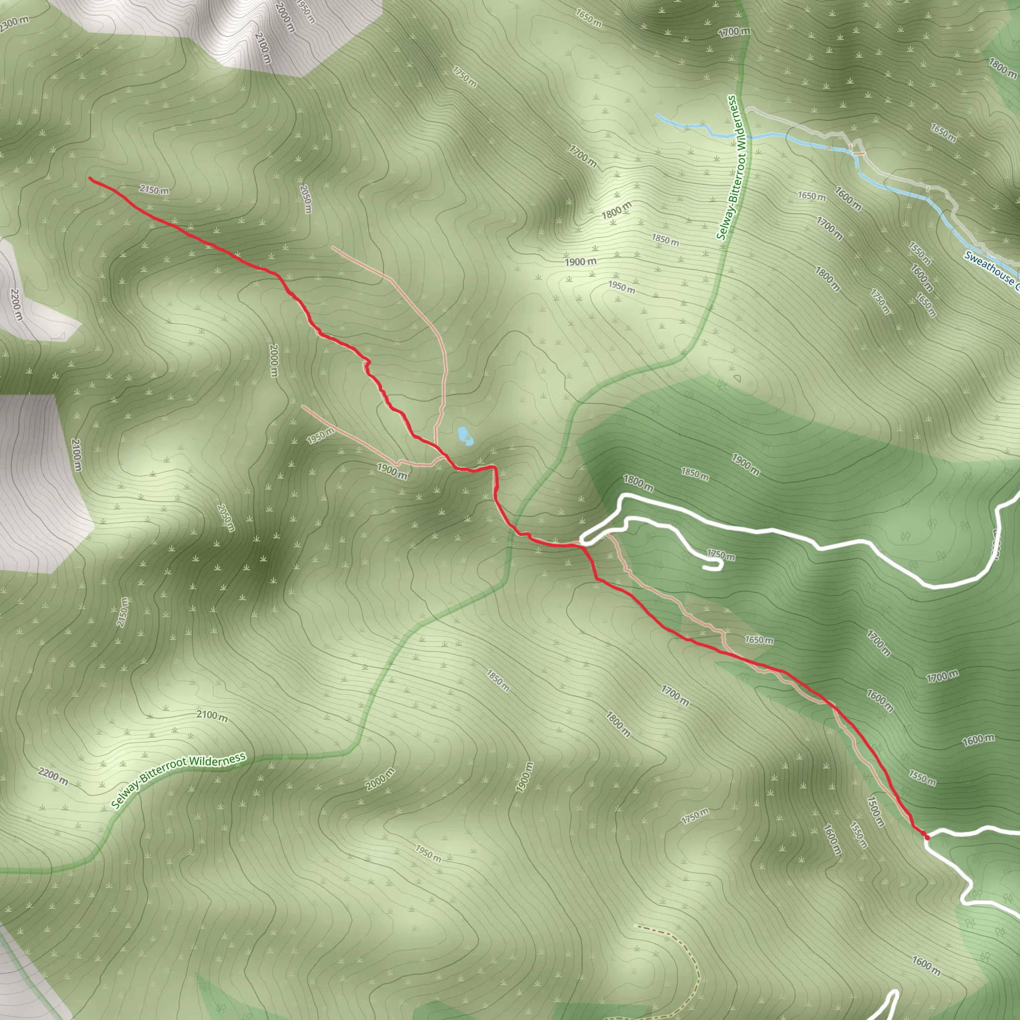 Gash Creek Trail mobile static map