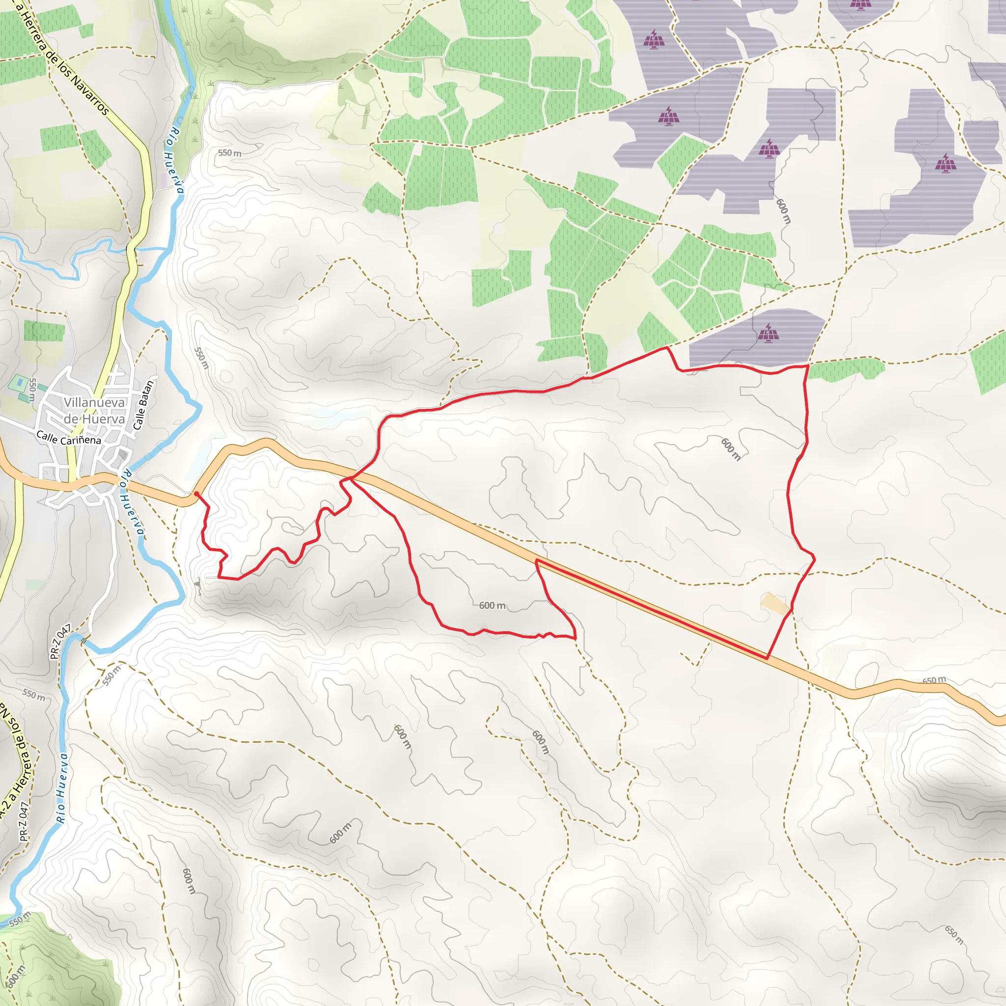 Villanueva de Huerva PR Z 147 mobile static map