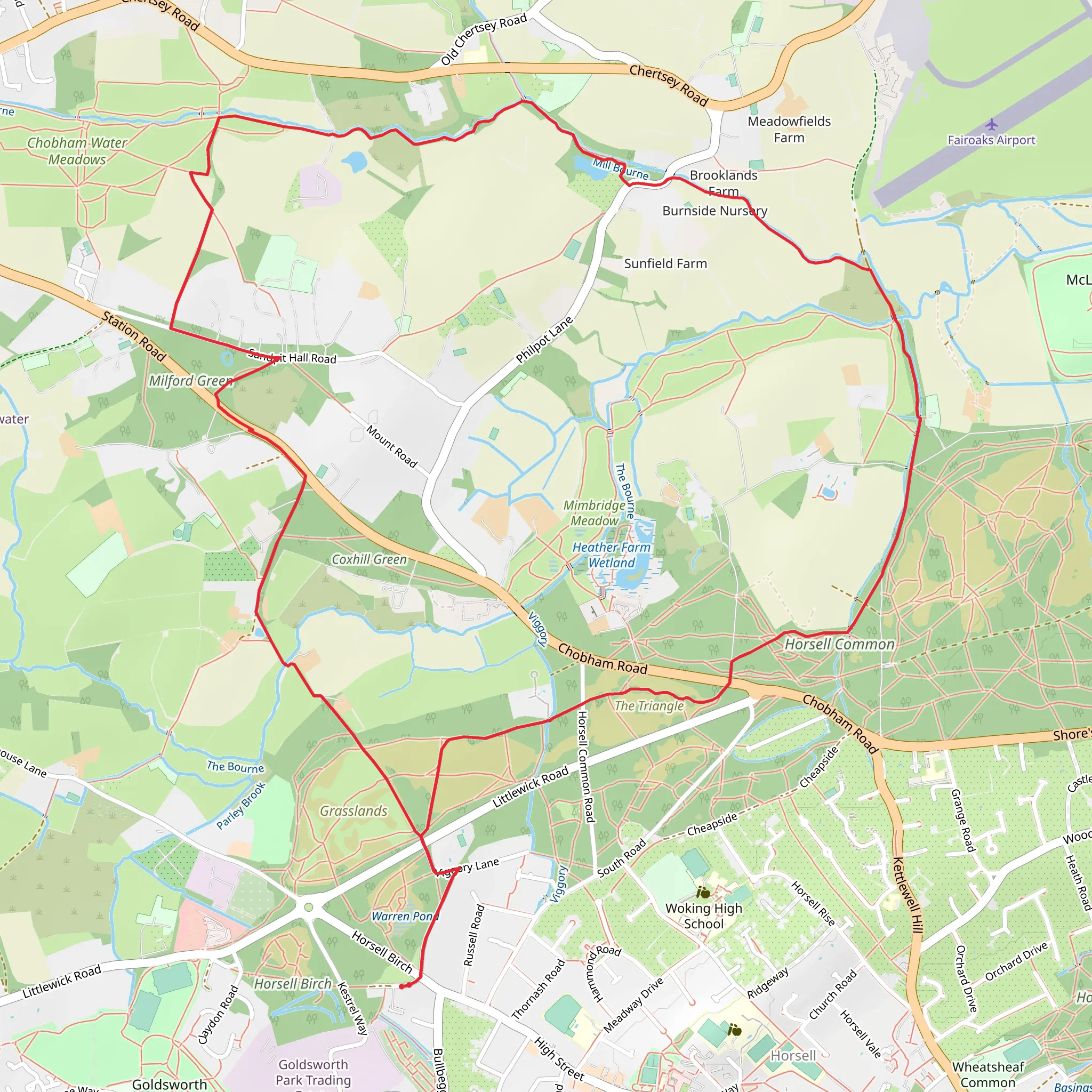 Grasslands and Millbourne Loop mobile static map