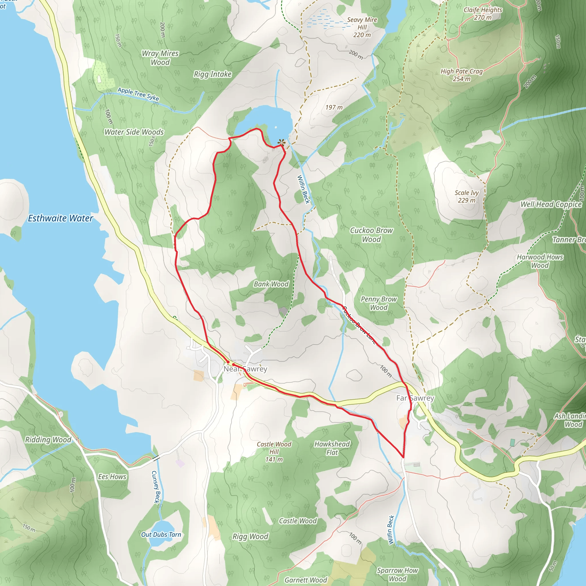 Windermere Walk mobile static map