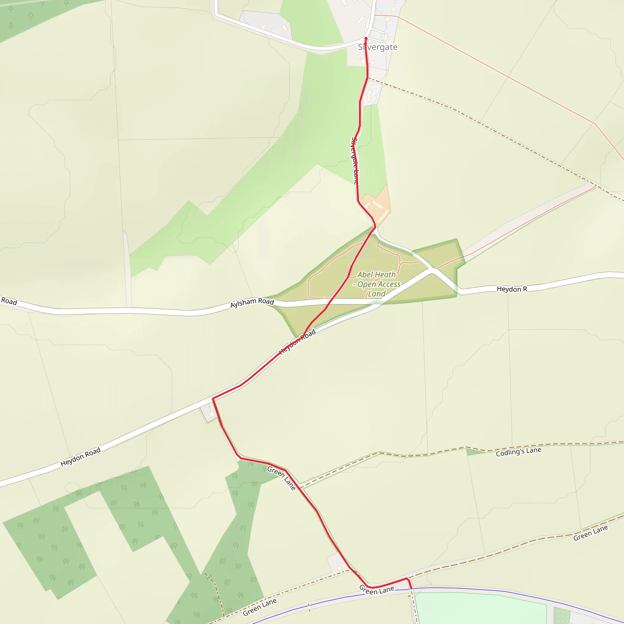 Blickling Hall Walk mobile static map